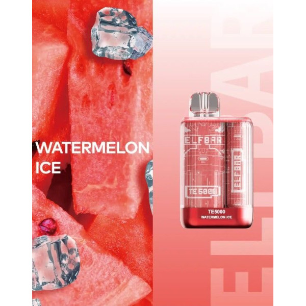 Elf Bar TE5000 POD 5% Оригинал Watermelon Ice Ледяной Арбуз (Подзаряжаемый)