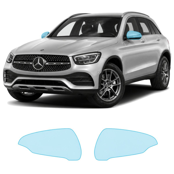 Антигравійна захисна бронеплівка за лекалами для Mercedes-Benz GLC X253 facelift 2019-2022 - дзеркала