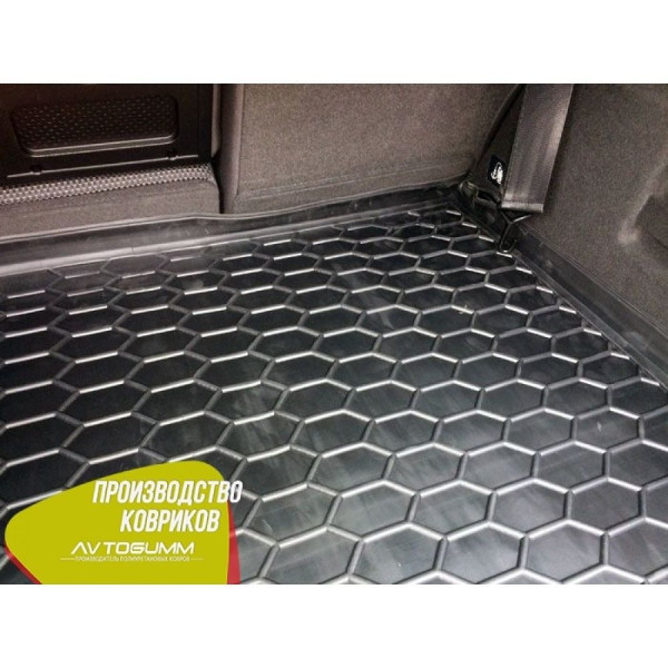 Автомобильный коврик в багажник Seat Altea XL 2006- верхняя полка / Резиновый (Avto-Gumm)