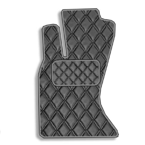 Водительский коврик для Lexus GS 300 2005-2011 Экокожа с подпятником 1 шт (Rombus)