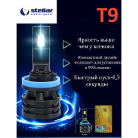 LED лампи автомобільні Stellar Philips T9/H4/8000Lm/6500K/9-32V/28W/радіатор + кулер/2 шт