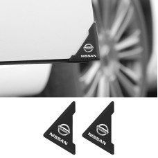 Защита углов двери Nissan 2 шт Резиновые 45х58х47 мм на скотче Черные Усиленные (противоударные чехлы от сколов)