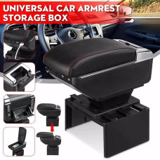Подлокотник Универсальный Milex 135x320x150 см 7 USB Черный - Красная нить