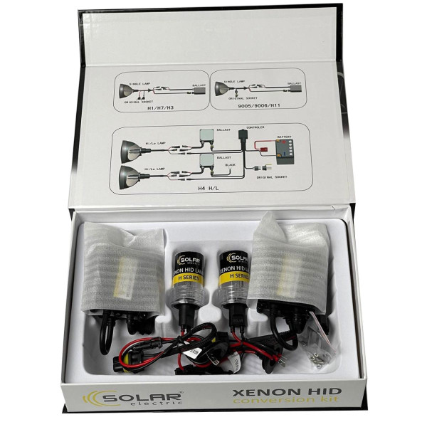 Комплект ксенона Solar H7 5000K 85V 35W PX26d KET+Ballast 2 шт (4750)