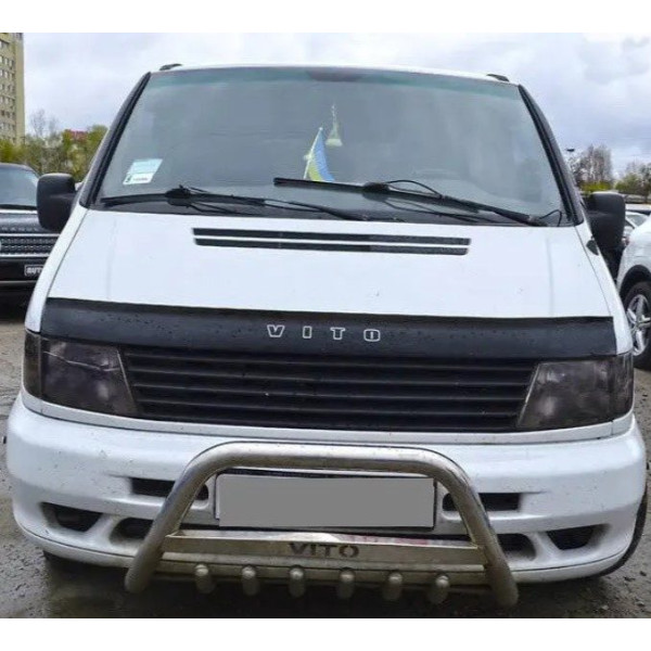 Дефлектор капота мухобойка Mercedes-Benz Vito 638 1996-2003 Евро Крепление (Vip Tuning) MRD05