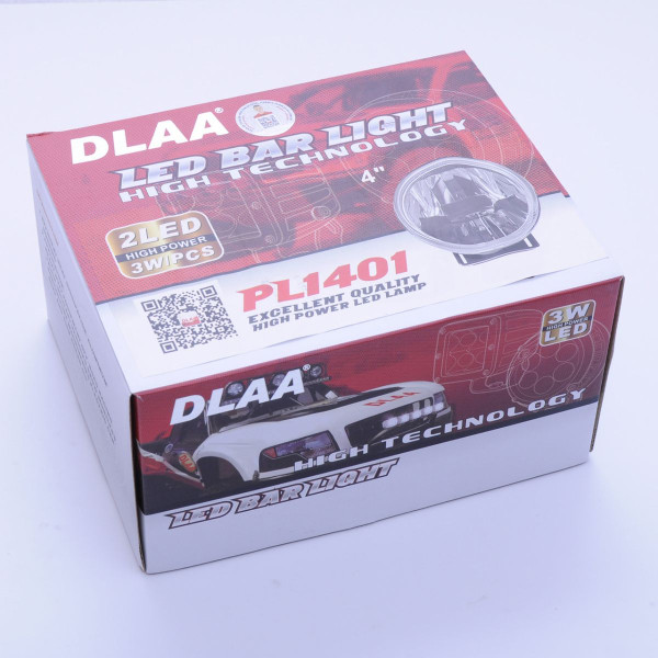 Протитуманні LED Фари круглі / кнопка вкл / викл / Лінзовані D100 мм / 12V / 12W / 6000K-CREE / 2 шт
