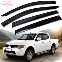 Дефлекторы окон ветровики HIC для Mitsubishi L 200 2006-2015 (MI34)
