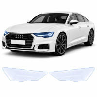 Антигравийная защитная бронепленка по лекалам для Audi A5 B10 2024- оптика (фары и ПТФ)