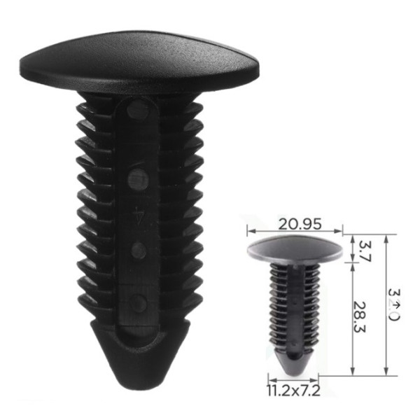 Клипса для обшивки бампера Cadillac 1631564 Ford Ford, Chevrolet N804379S (C0207)