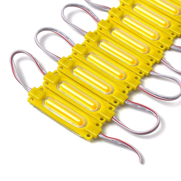 Світлодіодний модуль 12V COB (2938) 7х3x2 мм Жовте світло 1 шт