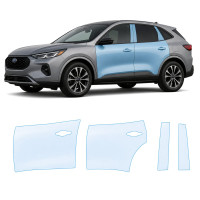 Антигравийная защитная бронепленка по лекалам для Ford Escape (US) IV facelift 2023- зоны дверей и стойки окон