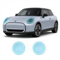Антигравийная защитная бронепленка по лекалам для Mini Cooper Electric J01 2024- оптика (фары и ПТФ)