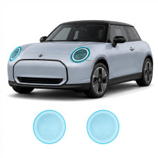Антигравийная защитная бронепленка по лекалам для Mini Cooper Electric J01 2024- оптика (фары и ПТФ)