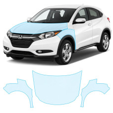 Антигравийная защитная бронепленка по лекалам для Honda HR-V (US/глобальний) II 2015-2018 - капот и передние крылья
