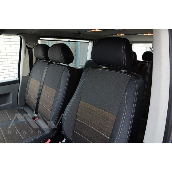 Авточехлы модельные MW Brothers для Volkswagen T 6 Caravelle ( 8 - 9 мест ) c 2011