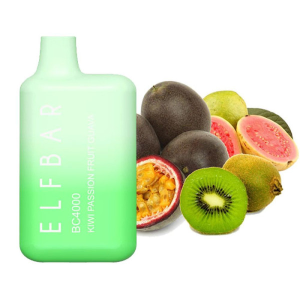 Elf Bar BC4000 POD  5% Оригінал Kiwi Passion Fruit Ківі Гуава Маракуйя (Підряджається) 