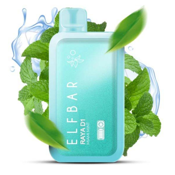 Elf Bar RAYA D13000 18 ml Miami Mint (Освіжаюча М'ята) З Індикацією