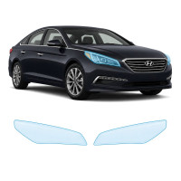 Антигравійна захисна бронеплівка за лекалами для Hyundai Sonata LF 2014-2017 - оптика (фари та ПТФ)