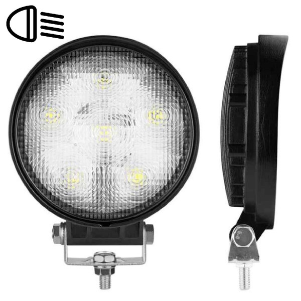 LED фара Brevia Flood Ближнє світло 10-30V 18W (6x3W) 1320Lm Алюмінієвий корпус IP68 (10621RFX1)