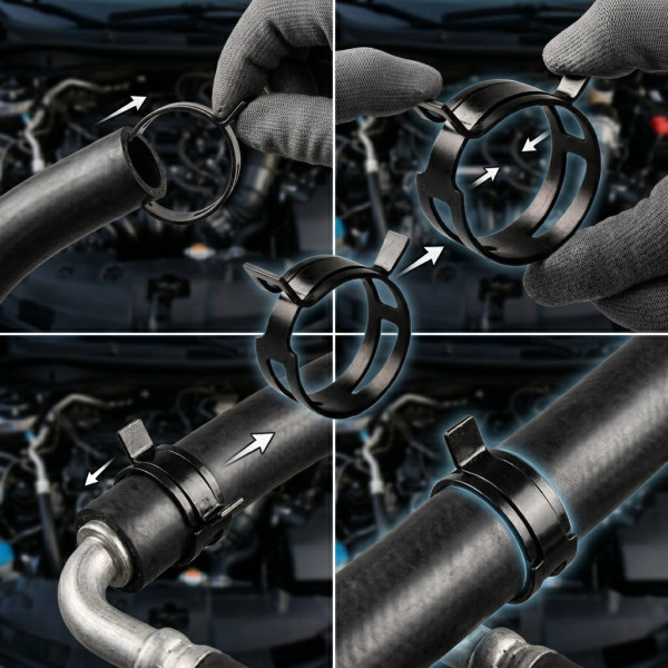 Хомут пружинний під шланг 17 мм Метал P22-17 1 шт (P22 GLO)