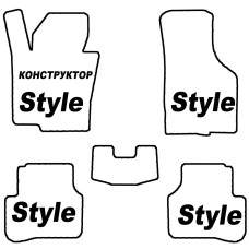 Коврики в салон EVA КОНСТРУКТОР (Комплект Style)