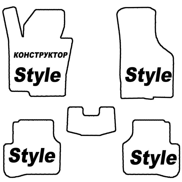 Коврики в салон EVA КОНСТРУКТОР (Комплект Style)