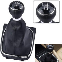 Ручка КПП с пыльником в сборе Модельная для Volkswagen Golf V / VI Jetta Bora 2003-2014 MK 5/6 (5 Скоростей) 1K0711113CG FXVW-08/5S