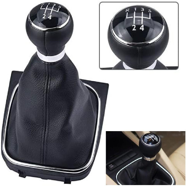 Ручка КПП з пильником у зборі Модельна для Volkswagen Golf V / VI Jetta Bora 2003-2014 (5 Швидкостей) 1K0711113CG FXVW-08/5S