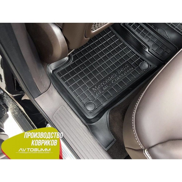 Автомобільні килимки в салон Mercedes GL (X166) 12-/GLS 14- (7 місць) (Avto-Gumm)