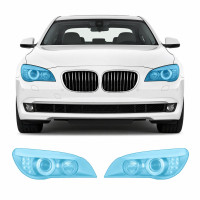 Антигравийная защитная бронепленка по лекалам для BMW 7 Series F01/F02 2008-2015 - оптика (фары и ПТФ)