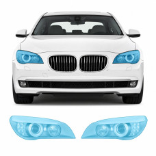 Антигравийная защитная бронепленка по лекалам для BMW 7 Series F01/F02 2008-2015 - оптика (фары и ПТФ)
