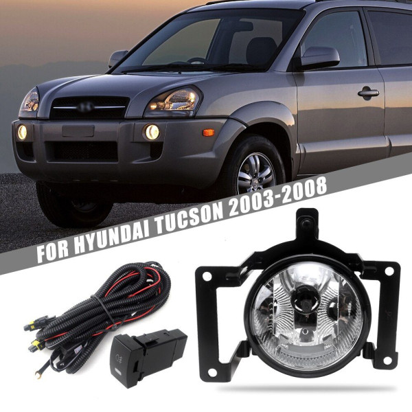 Противотуманные фары для Hyundai Tucson 2004-2008 27W с проводкой Комплект (HY-298)