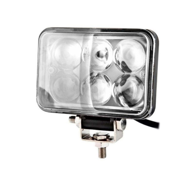 Світлодіодна додаткова LED фара прямокутна 152х91х70 mm / 18W / 3W*6 / Далекий 1 шт