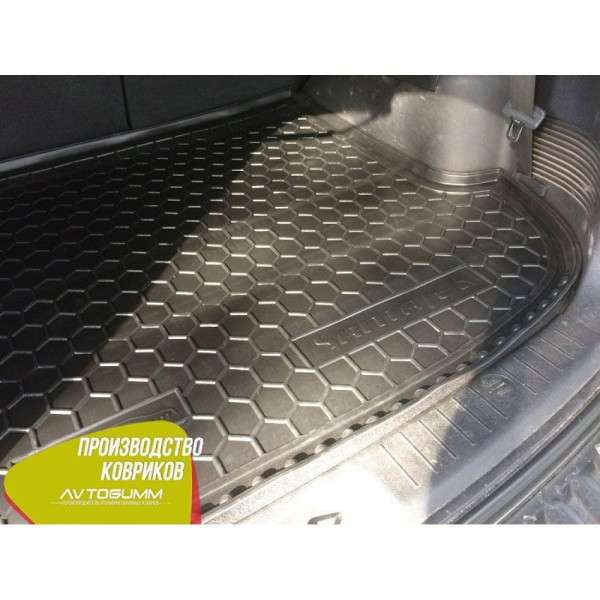 Автомобільний килимок у багажник Hyundai Santa Fe 2006-2012 7 місць / Гумо - пластик