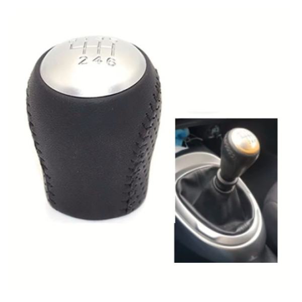 Ручка КПП с пыльником в сборе Модельная для Nissan Qashqai J10 Juke 2006-2013 5 Скоростей Перфорация Кожа