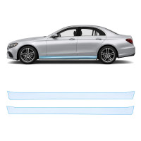 Антигравійна захисна бронеплівка за лекалами для Mercedes-Benz E-Class W213 2016-2020 - нижня зона кузова пороги