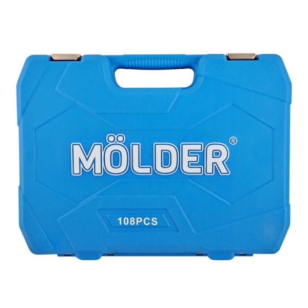 Набір інструментів для авто та дому професійний в кейсі MOLDER 108 предмета 1\2 та 1\4 Оригінал (MT60108)