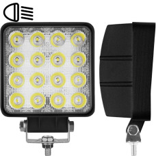 LED фара Brevia Flood Ближнє світло 10-30V 48W (16x3W) 3520Lm Алюмінієвий корпус IP68 (10652QFX1)