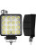 LED фара Brevia Flood Ближний свет 10-30V 48W (16x3W) 3520Lm Алюминиевый корпус IP68 (10652QFX1)