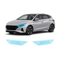 Антигравійна захисна бронеплівка за лекалами для Hyundai i20 III 2020- оптика (фари та ПТФ)