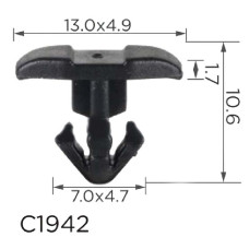 Клипса уплотнителя Toyota, Lexus (65487-60010, 6548760010, 10807) (C1942)