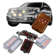 Страбоскоп Светодиодный 12-24V / LED 4 Шт / 12 Режимов / Желтый (BS-1-4-12LED Y)