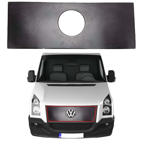 Зимова накладка на решітку радіатора Volkswagen Crafter 2006-2016 Мат (AutoElement)