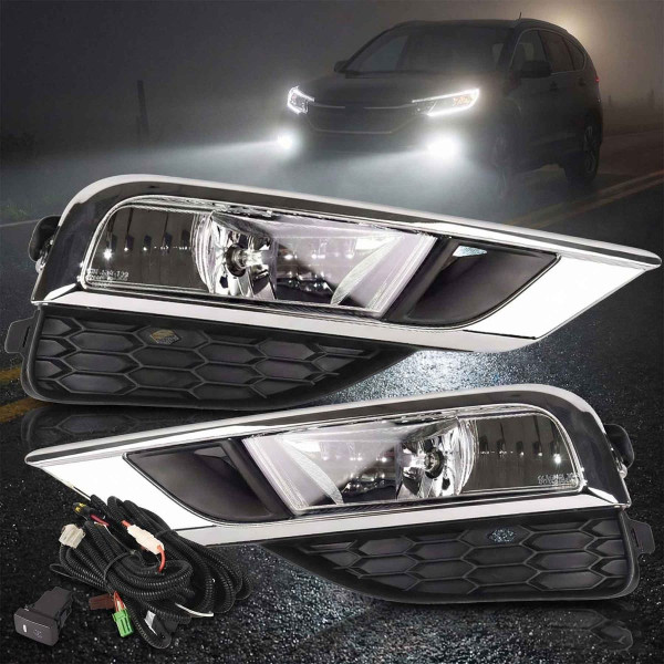LED Протитуманні фари для Honda CR-V 2015-16 H8 35W з проводкою Комплект (HD-796)
