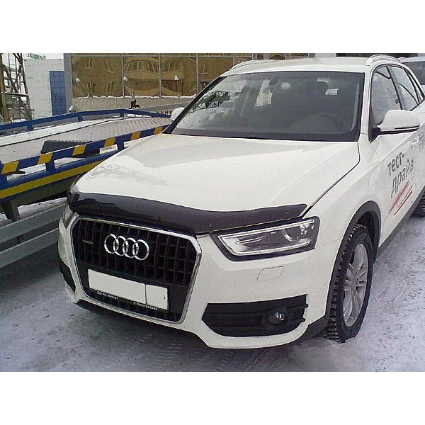 Дефлектор капоту мухобійка для AUDI Q3, 11-, темний