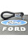 Стильный кожаный Брелок с логотипом Ford