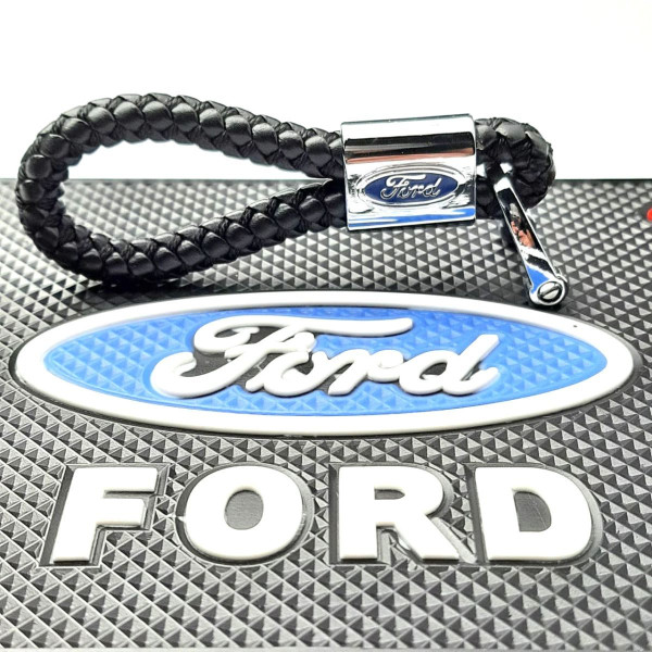 Стильный кожаный Брелок с логотипом Ford