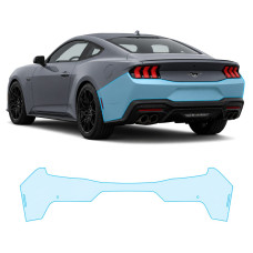 Антигравийная защитная бронепленка по лекалам для Ford Mustang S650 2024- задний бампер