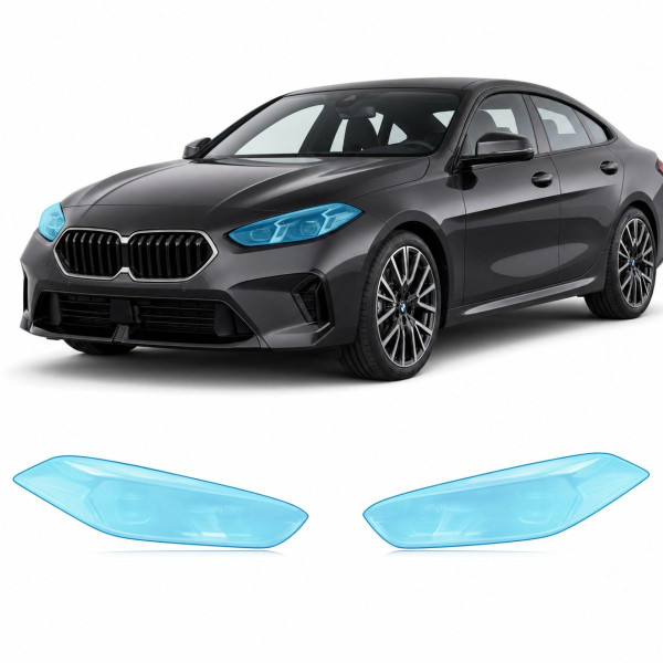 Антигравийная защитная бронепленка по лекалам для BMW 2 Series Gran Coupe F74 2025- оптика (фары и ПТФ)