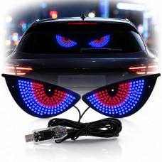 LED Підсвічування Динамічне Око USB 15 x 6 см Синій з Червоним 2 шт (Y7)